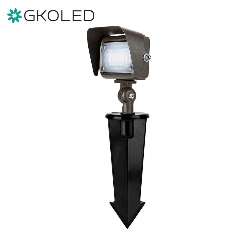 GKOLED Outdoor Angled Floodlight Aluminum Glare Shield for LED Landscape Light - Image 3